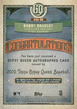 2020 Topps Gypsy Queen - Autographs #GQA-BB Bobby Bradley Back