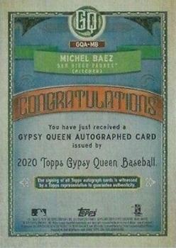 2020 Topps Gypsy Queen - Autographs #GQA-MB Michel Baez Back