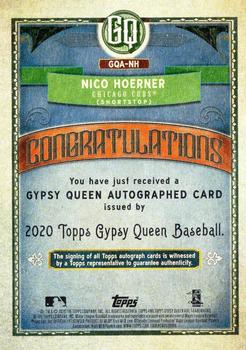 2020 Topps Gypsy Queen - Autographs #GQA-NH Nico Hoerner Back