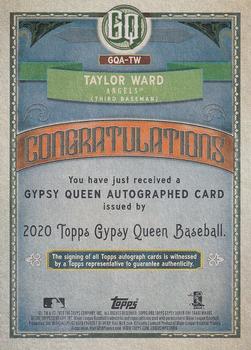 2020 Topps Gypsy Queen - Autographs #GQA-TW Taylor Ward Back