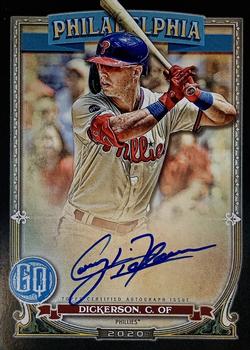 2020 Topps Gypsy Queen - Autographs Black #GQA-CD Corey Dickerson Front