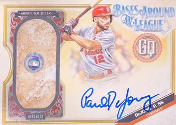 2020 Topps Gypsy Queen - Bases Around the League Autograph Relic #BAL-PD Paul DeJong Front