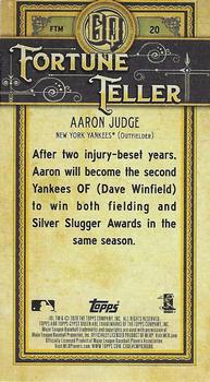 2020 Topps Gypsy Queen - Fortune Teller Minis #FTM-20 Aaron Judge Back