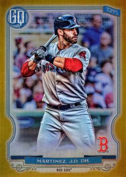 2020 Topps Gypsy Queen - Chrome Box Toppers Gold Refractor #195 J.D. Martinez Front