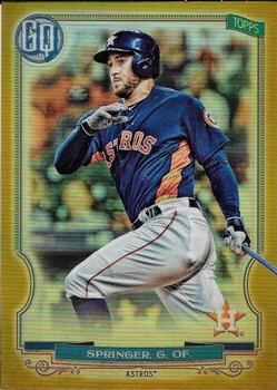2020 Topps Gypsy Queen - Chrome Box Toppers Gold Refractor #276 George Springer Front