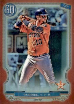 2020 Topps Gypsy Queen - Chrome Box Toppers Red Refractor #157 Yuli Gurriel Front