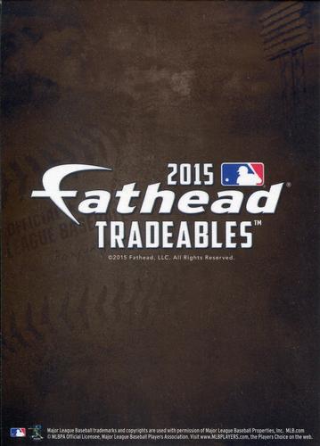 2015 Fathead Tradeables #15 Evan Longoria Back