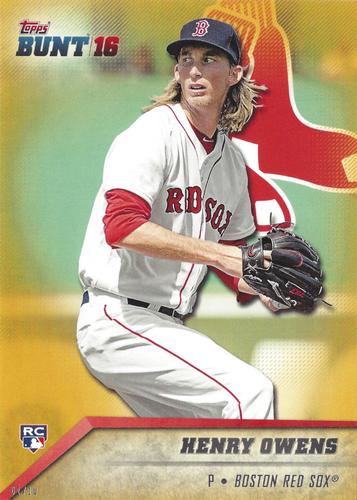2016 Topps Bunt 5x7 - Gold 5x7 #31 Henry Owens Front