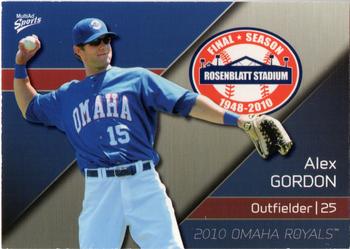 2010 MultiAd Omaha Royals #1 Alex Gordon Front