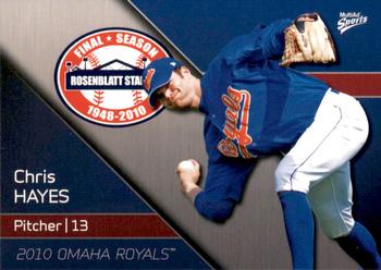 2010 MultiAd Omaha Royals #9 Chris Hayes Front