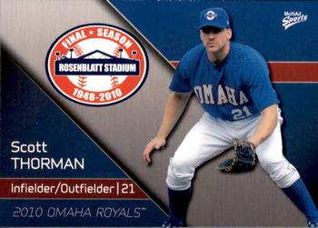 2010 MultiAd Omaha Royals #19 Scott Thorman Front