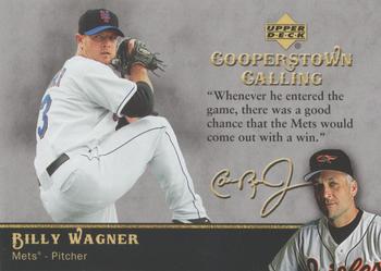 2007 Upper Deck - Cooperstown Calling #CC-BW Billy Wagner Front