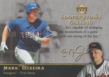 Mark Teixeira 2002 Upper Deck Game Used Jersey Card