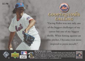 2007 Upper Deck - Cooperstown Calling #CC-PM Pedro Martinez Back