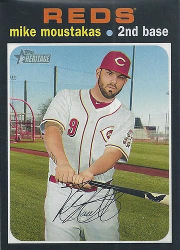 2020 Topps Heritage 5x7 #24 Mike Moustakas Front