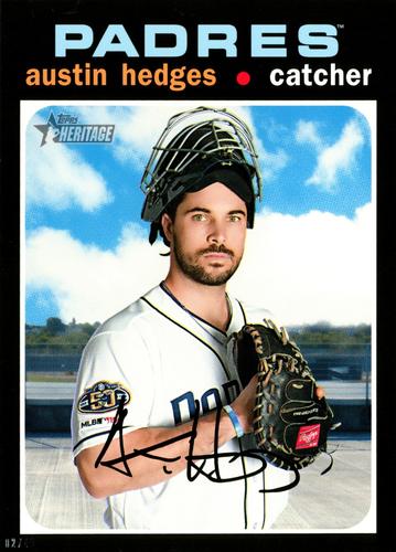 2020 Topps Heritage 5x7 #104 Austin Hedges Front