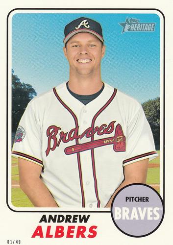 2017 Topps Heritage 5x7 #539 Andrew Albers Front