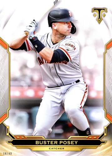 2019 Topps Triple Threads 5x7 #64 Buster Posey Front