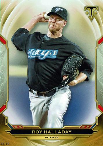 2019 Topps Triple Threads 5x7 - Gold 5x7 #11 Roy Halladay Front