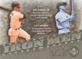 2007 Upper Deck - Iron Men #IM2 Cal Ripken Jr. / Lou Gehrig Front