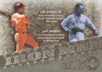 2007 Upper Deck - Iron Men #IM7 Cal Ripken Jr. / Lou Gehrig Front
