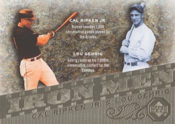 2007 Upper Deck - Iron Men #IM15 Cal Ripken Jr. / Lou Gehrig Front