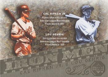 2007 Upper Deck - Iron Men #IM19 Cal Ripken Jr. / Lou Gehrig Front
