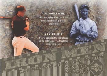 2007 Upper Deck - Iron Men #IM26 Cal Ripken Jr. / Lou Gehrig Front