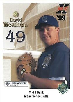 1999 Milwaukee Brewers Police - M&I Bank, Menomonee Falls #NNO David Weathers Front