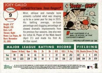 2020 Topps Archives #9 Joey Gallo Back
