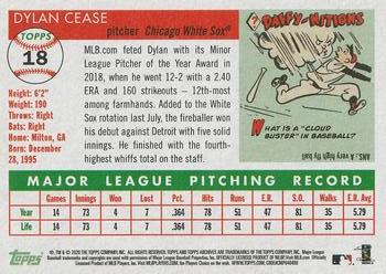 2020 Topps Archives #18 Dylan Cease Back