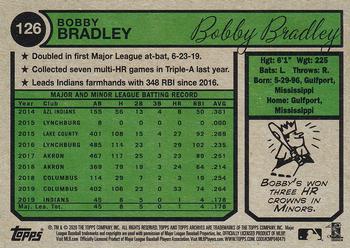2020 Topps Archives #126 Bobby Bradley Back