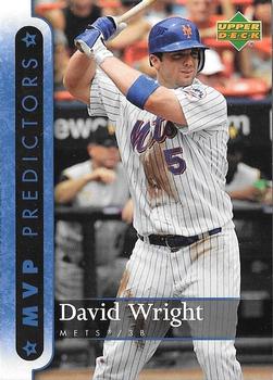 2007 Upper Deck - Predictors: MVP #MVP58 David Wright Front