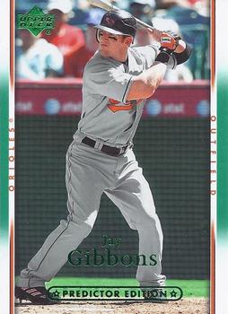 2007 Upper Deck - Predictor Edition Green #54 Jay Gibbons Front