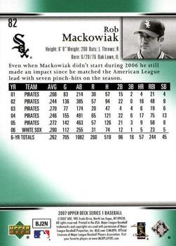 2007 Upper Deck - Predictor Edition Green #82 Rob Mackowiak Back