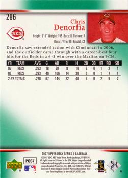 2007 Upper Deck - Predictor Edition Green #296 Chris Denorfia Back