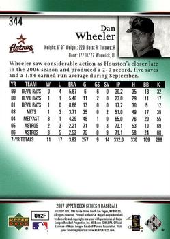 2007 Upper Deck - Predictor Edition Green #344 Dan Wheeler Back