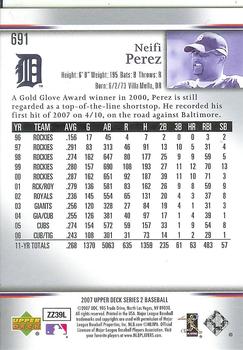 2007 Upper Deck - Predictor Edition Silver #691 Neifi Perez Back