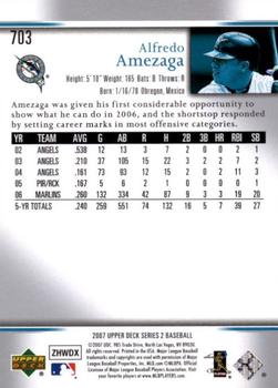 2007 Upper Deck - Predictor Edition Silver #703 Alfredo Amezaga Back