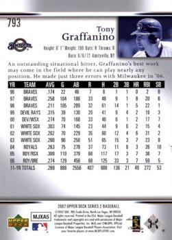 2007 Upper Deck - Predictor Edition Silver #793 Tony Graffanino Back
