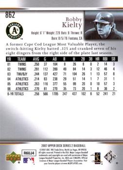 2007 Upper Deck - Predictor Edition Silver #862 Bobby Kielty Back
