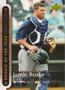 2007 Upper Deck - Predictors: Rookie of the Year #ROY24 Jamie Burke Front