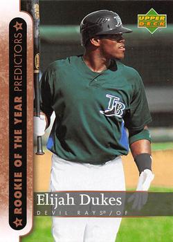 2007 Upper Deck - Predictors: Rookie of the Year #ROY26 Elijah Dukes Front