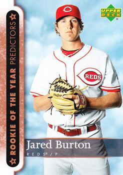 2007 Upper Deck - Predictors: Rookie of the Year #ROY39 Jared Burton Front