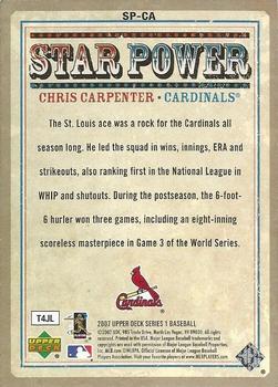 2007 Upper Deck - Star Power #SP-CA Chris Carpenter Back