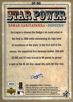 2007 Upper Deck - Star Power #SP-NG Nomar Garciaparra Back