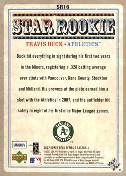 2007 Upper Deck - Star Rookies #SR16 Travis Buck Back