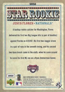 2007 Upper Deck - Star Rookies #SR50 Jesus Flores Back