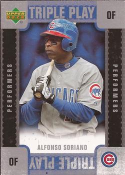 2007 Upper Deck - Triple Play Performers #TP-AS Alfonso Soriano Front