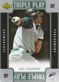 2007 Upper Deck - Triple Play Performers #TP-CC Carl Crawford Front